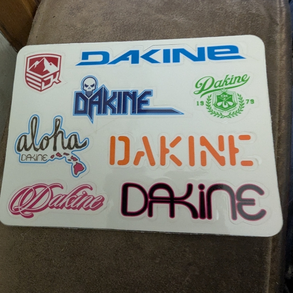 Dakine Blue and Red Sticker Set Design